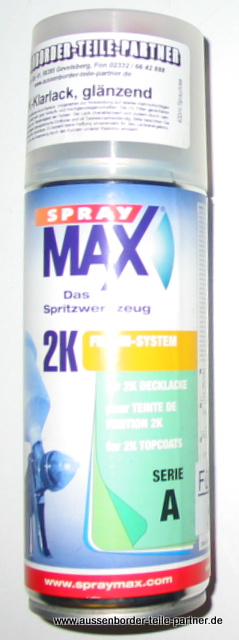 Klarlack 2k 400ml in der Sprhdose glnzend